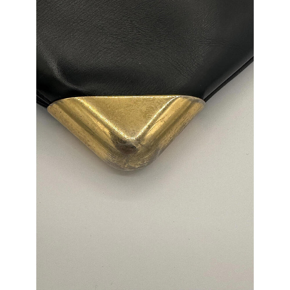 Christian Dior Leather Shoulder Bag CD Logo Plate/Black, GUC - Picture 4 of 13